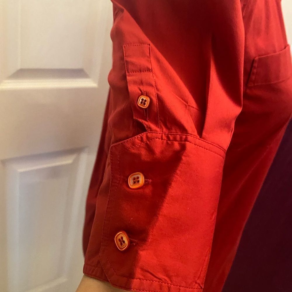 Fendi red shirt blouse, size 38(S) - Picture 6 of 11